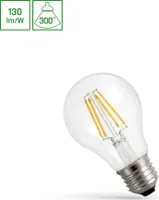 Spectrum LED E27 A60 Filament klar 5,5W = 56W 230V 710lm 300° Warmweiß 2700K DIMMBAR