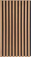 HOME DELUXE - Akustikpaneel SONIC Oiled Oak - 1 Paneel, Holz aus MDF, Filz aus Polyester, auf- und nebeneinader platzierbar I Schallschutzpaneel Akustikplatten Wandpaneel