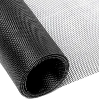 Intirilife Fliegennetz aus Fiberglas Schwarz Meterware Breite 80cm Maschenweite 1,2mm - UV beständig Fliegengitter Insektenschutz Gitter Fenster Tür