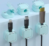6 SZTUK Magnetyczny uchwyt na kabel do ładowania, samoprzylepny uchwyt na kabel, samoprzylepny organizer na kabel na biurko