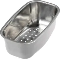 Restebecken aus Edelstahl für Reginox Spülen King 1.5, Centurio 1.5, Admiral 60, Diplomat 1.5, Queen 60 / Resteschale / Abtropfschale