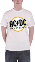 AC/DC - Tričko "Back In Black" pre mužov/dámy Uni RO190 (L) (White)