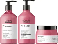 Loreal Pro Longer Shampoo 500ml + Loreal Pro Longer Conditioner 500ml + Loreal Pro Longer Mask 500ml NEW