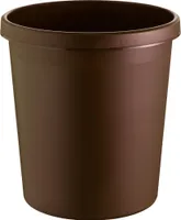 Runder Papierkorb 18 Liter - Braun