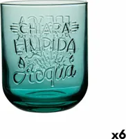 Trinkglas Graphica grün Glas 395 ml (6 Stück)