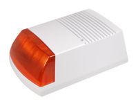 Solar Alarmanlagen Dummy-Alarmanlage Box Attrappe Alarm Außen Sirene mit LED