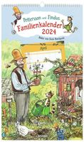 Pettersson und Findus. Familienkalender 2024: Mit 5 Spalten, Ferienübersicht, Feiertagen und Kalenderwochen