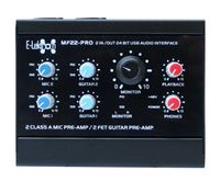 E-Lektron MF22-PRO 2+2 Kanal USB Audio-Interface & Mixer | 24Bit/96kHz | 2x FET Guitar Pre-Amp | 2x Class-A Mic Pre-Amp | EL172591