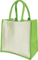 Westford Mill Midi Jute-Tasche / Shopper / Einkaufstasche, 14 Liter BC3347 (Einheitsgröße) (Apfelgrün)