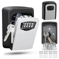 Kľúčový trezor so 4-miestnym číselným kódom kľúčový trezor pre domáce garáže školský náhradný kľúč od domu