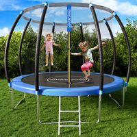 Monzana Trampolin Ø 244/305 cm TÜV Rheinland GS Zertifiziert Komplettset inkl. Sicherheitsnetz Innen Leiter Randabdeckung Kindertrampolin Gartentrampolin, Größe Ø:305 cm