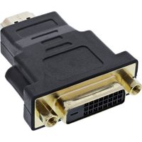 InLine® HDMI-DVI Adapter, HDMI ST auf DVI BU, 4K2K kompatibel, vergold. Kontakte