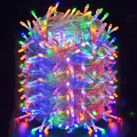 100M 2000LEDs, 8 Lichtmodi, IP44 Wasserdichte LED Weihnachten Lichterkette, Außen Garten Streifen Licht, Innendeko Licht, Party Beleuchtung, Bunt
