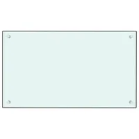 vidaXL Küchenrückwand Weiß 70x40 cm Hartglas