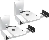 mywall HB5WL Lautsprecher-Wandhalterung einstellbar ohne Werkzeug Neigbar+Schwenkbar 25 kg Weiß, 2 Stück