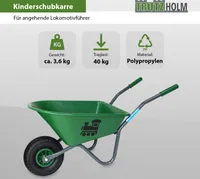 Kinderschubkarre Lokomotive Schiebkarre Metallschubkarre Gartenkarre