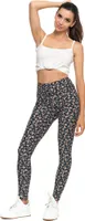 Moraj Damen gemusterte Sport Leggins High Waist Peach Touch 1400-046, PATT1, 2XL