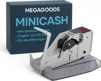 Mini Geldzählmaschine tragbar mit LED Display für alle Währungen DE.