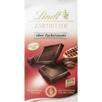Horká čokoláda Lindt bez pridaného cukru z kvalitných kakaových bôbov 100g