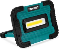 Vonroc Wiederaufladbare Arbeitsleuchte / Baulampe 4V - 10W - 1000 Lumen - Dimmbar in 2 Stufen - Inkl. USB-Ladekabel