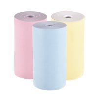 Aibecy Color Thermal Paper Roll 57*30mm Bill Receipt Photo Paper Clear Printing for PeriPage A6 Pocket Thermal Printer for PAPERANG P1/P2 Mini Photo Printer, 3 Rolls