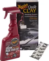 Meguiar's G1116EU Quik Clay Detailing System - Starter Kit Lackreinigungsset, 473ml + 80g