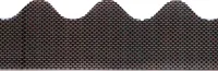 Fassadenprofile Traufenbelüftungsprofil wellenförmig, 105 cm, PVC 1 Stück Schwarz, für Wellplattenprofil 6 geeignet, optimale Fassaden- & Dachbelüftung