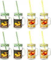8x Vintage Trinkgläser Cocktailgläser Cocktailbecher Henkelglas mit Deckel