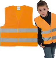 Kindersicherheitsweste / Warnweste nach EN 1150:1999 / Farbe: orange