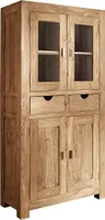 Vitrine VADODARA in natur, T40 x B90 x H180 cm