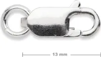 Stříbrná karabinka 13mm č.540 - 1 ks