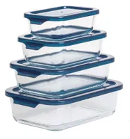 Sareva Gläser Backformen / Frischhaltedose Cook & Fresh - Rechteck - 4-teilig