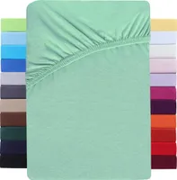 Jersey Spannbettlaken Wasserbett Boxspringbett 180-200x220cm Jade