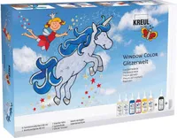 KREUL Súprava farieb na okná Glitter World