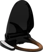 Puluomis WC-Sitze Toilettensitz Smart Automatisch Elektrisch, Toilettendeckel D Form mit absenkautomatik schwarz