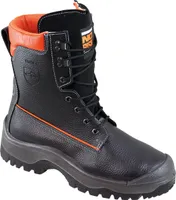 Forstsicherheitsstiefel NoRisk Gr.40 schwarz/orange Leder S3 SRC EN20345/EN17249