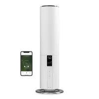 Duux Beam 2 Weiß - Luftbefeuchter Ultraschall -  Steuerung Per Fernbedienung & Smartphone - 5L Raumbefeuchter Bis 40m²