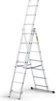 Drabest - aluminium-heimleiter 3-teilig 3x7 sprossen 150 kg