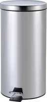 ZWINGO Tretabfalleimer Z2300300 20l Stahl rund Edelstahl