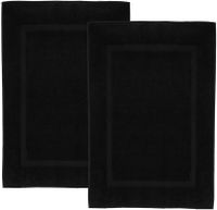 Zwirnfrottier Badvorleger 50x80,weiß,sehr langlebig,100% Baumwolle,Duschvorleger 