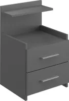 Vicco Nachttisch Alpin, 40 x 62 cm, Anthrazit