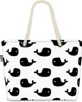 VOID Walherde Wale Strandtasche Shopper 58x38x16cm 23L XXL Einkaufstasche Tasche Reisetasche Beach Bag