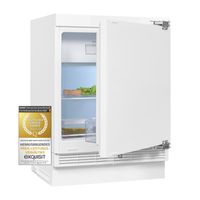 Exquisit Kühlschrank UKS130-4-FE-010E | 121 l Nutzinhalt | Weiß