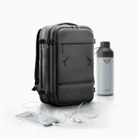 Diablo Chairs Air – Vakuum Rucksack, erweiterbar, diebstahlsicher, 40L, wasserfe Schwarz