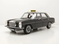 Norev 183776 Mercedes 200 /8 Strichachter W115 Taxi 1968 schwarz 1:18