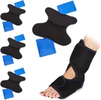 relaxdays 4 x chladicí podložka pod nohy se suchým zipem