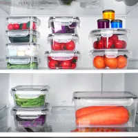 36 Stück Vorratsdosen mit Deckel Luftdicht Set, Frischhaltedosen, Gefrierdosen Lunchbox Brotdose Mikrowelle ,(18 Behälter + 18 Deckel), Kunststoff,BPA-frei