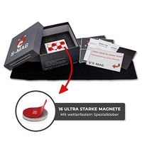 S-Mag magnetischer Kennzeichenhalter rahmenlos - Auto Nummernschild halterung - unsichtbarer Nummernschildhalter mit Neodym Magnet - Autokennzeichen