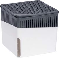 WENKO Odvlhčovač vzduchu Cube White 1000 g - Odvlhčovač vzduchu Objem: 1,6 l, plast (ABS), 16,5 x 15,7 x 16,5 cm, biely