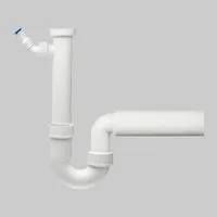 Dřezový trubkový sifon Haas 1 1/2" DN40 s jednou přípojkou pro spotřebič